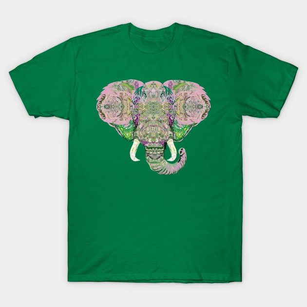 Pink Elephant of the East T-Shirt by Shadowsantos